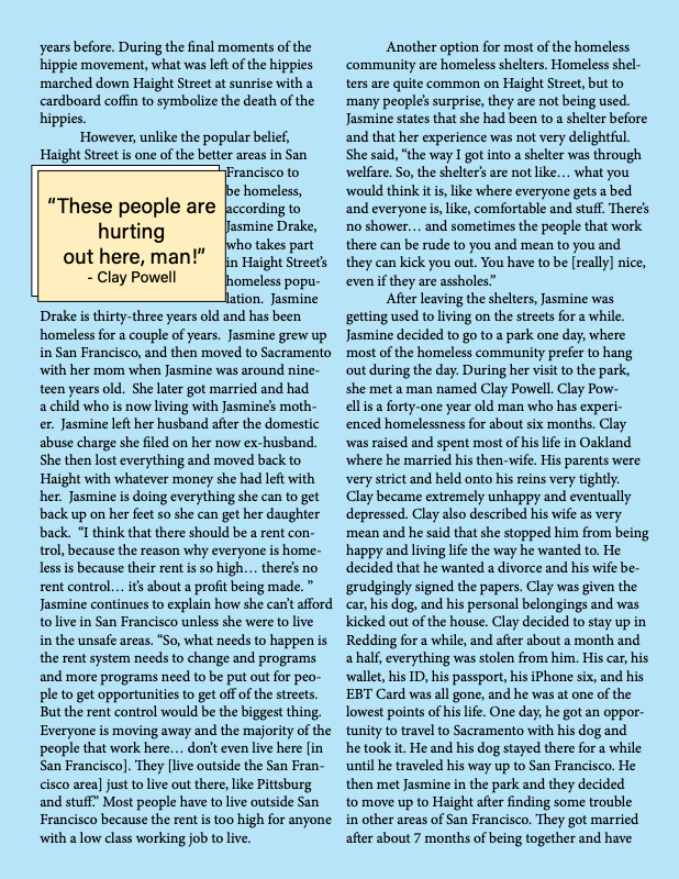 Article by Emma Sayar